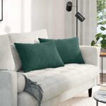 vidaXL Vankúše na pohovku 2 pcs Tmavozelená 60 x 40 cm