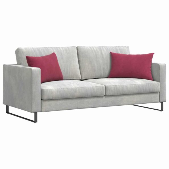 vidaXL Vankúše na pohovku 2 pcs Víno červené 60 x 40 cm – Obrázok 3