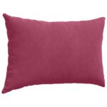 vidaXL Vankúše na pohovku 2 pcs Víno červené 60 x 40 cm – Obrázok 5