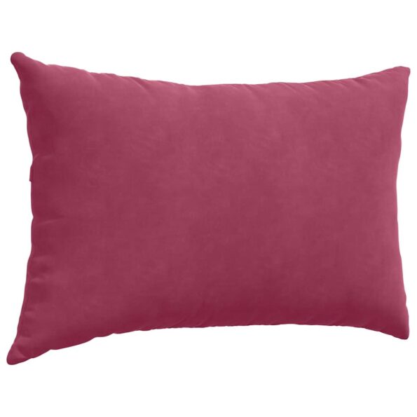 vidaXL Vankúše na pohovku 2 pcs Víno červené 60 x 40 cm – Obrázok 5