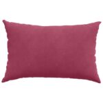vidaXL Vankúše na pohovku 2 pcs Víno červené 60 x 40 cm – Obrázok 6