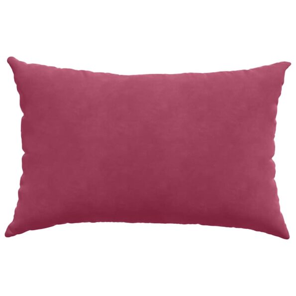 vidaXL Vankúše na pohovku 2 pcs Víno červené 60 x 40 cm – Obrázok 6