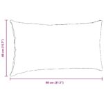 vidaXL Vankúše na pohovku 2 pcs Tmavo šedá 80 x 40 cm – Obrázok 9