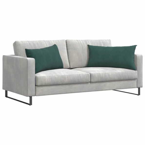 vidaXL Vankúše na pohovku 2 pcs Tmavozelená 80 x 40 cm – Obrázok 3