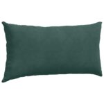 vidaXL Vankúše na pohovku 2 pcs Tmavozelená 80 x 40 cm – Obrázok 5