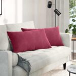 vidaXL Vankúše na pohovku 2 pcs Víno červené 80 x 40 cm