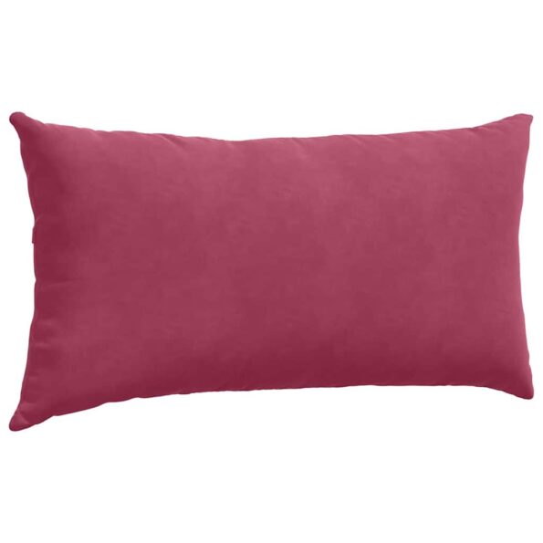 vidaXL Vankúše na pohovku 2 pcs Víno červené 80 x 40 cm – Obrázok 5
