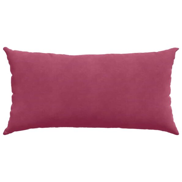 vidaXL Vankúše na pohovku 2 pcs Víno červené 80 x 40 cm – Obrázok 6