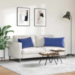 vidaXL Vankúše na pohovku 2 pcs Policajná modrá 80 x 40 cm – Obrázok 4