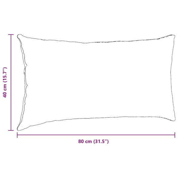 vidaXL Vankúše na pohovku 2 pcs Policajná modrá 80 x 40 cm – Obrázok 9