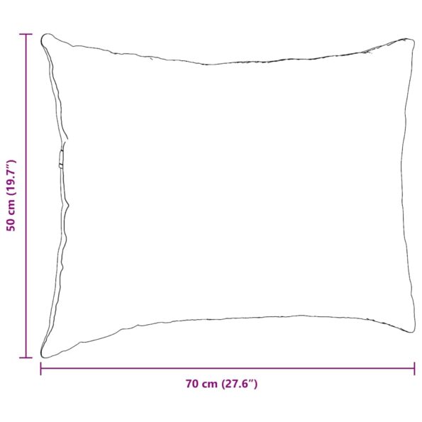 vidaXL Vankúše na pohovku 2 pcs Tmavo šedá 70 x 50 cm – Obrázok 9