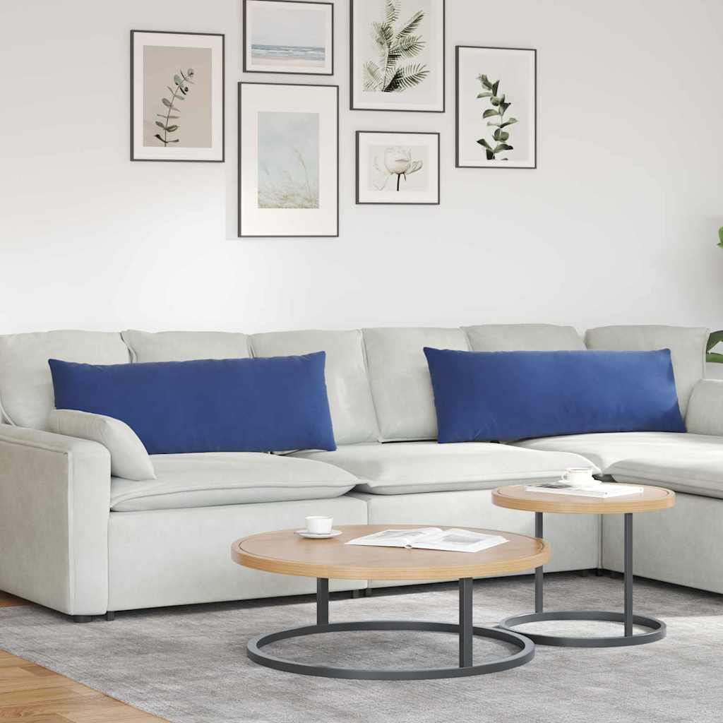 42013810_1.jpg vidaXL Vankúše na pohovku 2 pcs Policajná modrá 120 x 40 cm – Obrázok 1