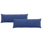 vidaXL Vankúše na pohovku 2 pcs Policajná modrá 120 x 40 cm – Obrázok 2