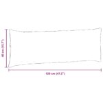 vidaXL Vankúše na pohovku 2 pcs Policajná modrá 120 x 40 cm – Obrázok 9