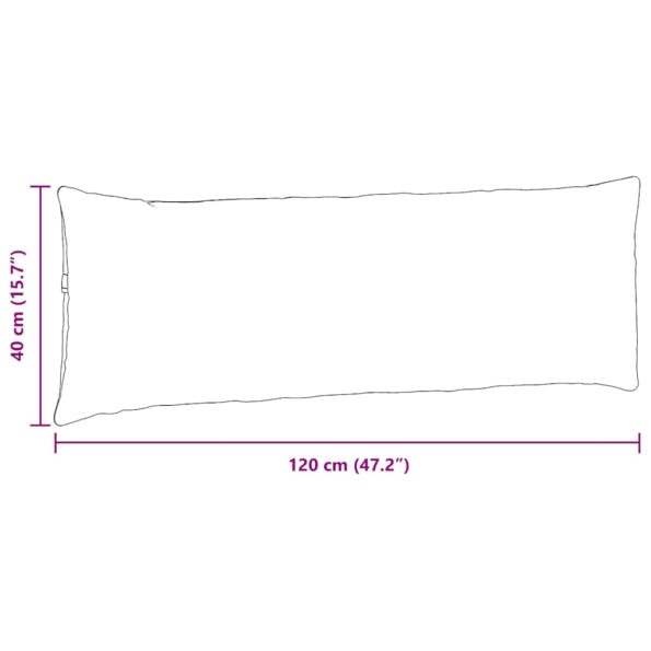 vidaXL Vankúše na pohovku 2 pcs Policajná modrá 120 x 40 cm – Obrázok 9