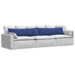 vidaXL Vankúše na pohovku 2 pcs Policajná modrá 145 x 40 cm – Obrázok 3