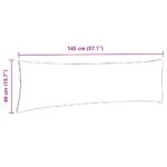 vidaXL Vankúše na pohovku 2 pcs Policajná modrá 145 x 40 cm – Obrázok 9