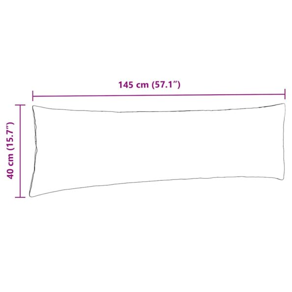 vidaXL Vankúše na pohovku 2 pcs Policajná modrá 145 x 40 cm – Obrázok 9