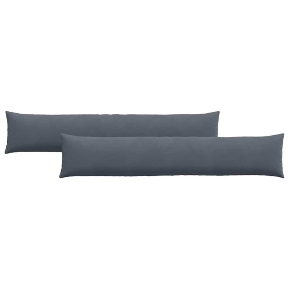 vidaXL Vankúše na pohovku 2 pcs Tmavo šedá 200 x 40 cm – Obrázok 2