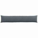 vidaXL Vankúše na pohovku 2 pcs Tmavo šedá 200 x 40 cm – Obrázok 6