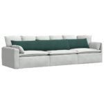 vidaXL Vankúše na pohovku 2 pcs Tmavozelená 200 x 40 cm – Obrázok 3