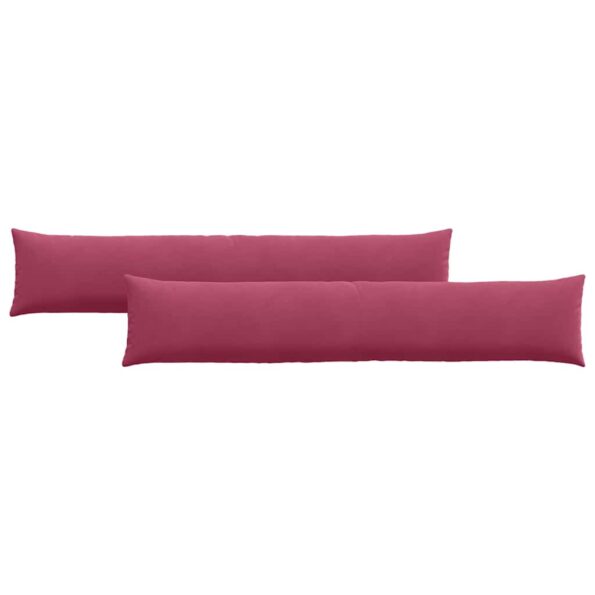 vidaXL Vankúše na pohovku 2 pcs Víno červené 200 x 40 cm – Obrázok 2