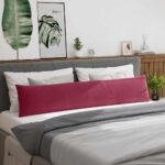 vidaXL Vankúše na pohovku 2 pcs Víno červené 200 x 40 cm – Obrázok 4