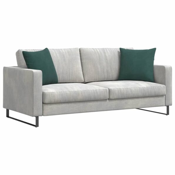 vidaXL Vankúše na pohovku 2 pcs Tmavozelená 45 x 45 cm – Obrázok 3