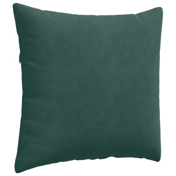 vidaXL Vankúše na pohovku 2 pcs Tmavozelená 45 x 45 cm – Obrázok 5