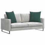 vidaXL Vankúše na pohovku 2 pcs Tmavozelená 60 x 60 cm – Obrázok 3