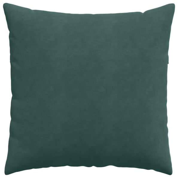 vidaXL Vankúše na pohovku 2 pcs Tmavozelená 60 x 60 cm – Obrázok 6