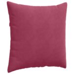 vidaXL Vankúše na pohovku 2 pcs Víno červené 60 x 60 cm – Obrázok 5