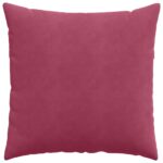 vidaXL Vankúše na pohovku 2 pcs Víno červené 60 x 60 cm – Obrázok 6