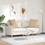vidaXL Vankúše na pohovku 2 pcs Šedá zelená 60 x 60 cm – Obrázok 4