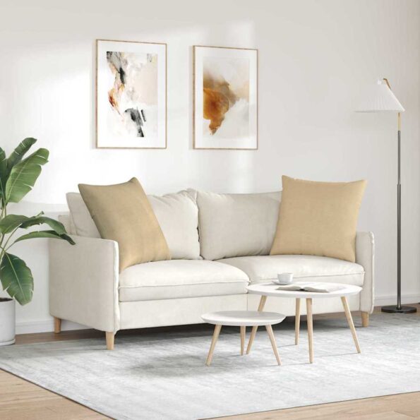 vidaXL Vankúše na pohovku 2 pcs Šedá zelená 60 x 60 cm – Obrázok 4