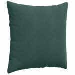 vidaXL Vankúše na pohovku 2 pcs Tmavozelená 80 x 80 cm – Obrázok 5