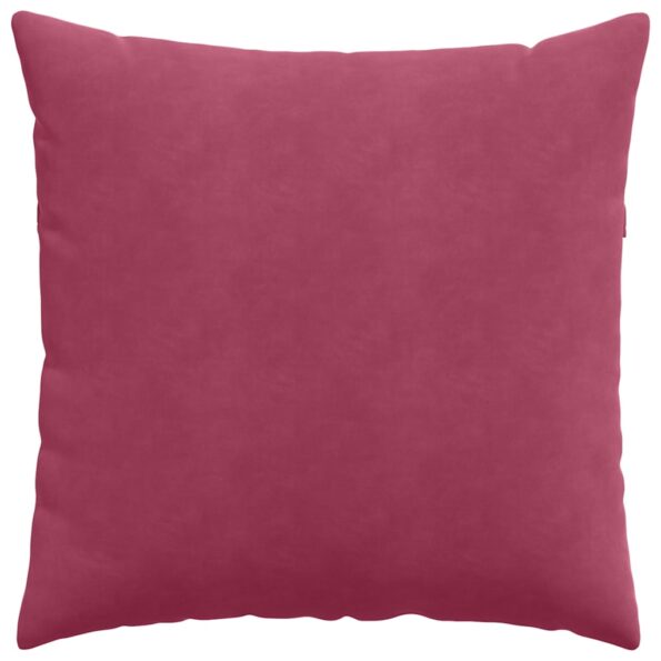 vidaXL Vankúše na pohovku 2 pcs Víno červené 80 x 80 cm – Obrázok 6