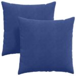 vidaXL Vankúše na pohovku 2 pcs Policajná modrá 80 x 80 cm – Obrázok 2