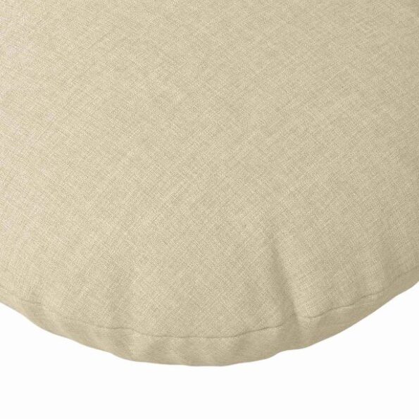 vidaXL Vankúše na sedenie 2 pcs Krémová Ø30 x 13 cm látka – Obrázok 7