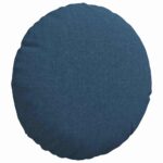 vidaXL Vankúše na sedenie 2 pcs Modrá Ø30 x 13 cm látka – Obrázok 5