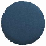 vidaXL Vankúše na sedenie 2 pcs Modrá Ø30 x 13 cm látka – Obrázok 6