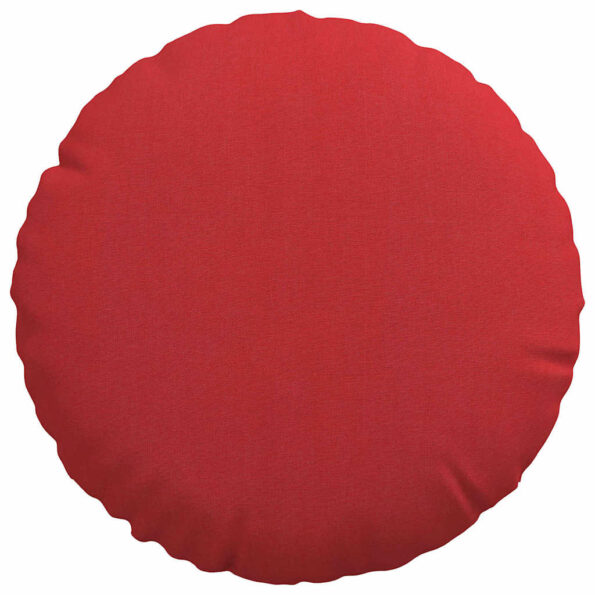 vidaXL Vankúše na sedenie 2 pcs Červená Ø30 x 13 cm látka – Obrázok 6