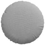 vidaXL Vankúše na sedenie 2 pcs Oblá šedá Ø30 x 13 cm látka – Obrázok 6