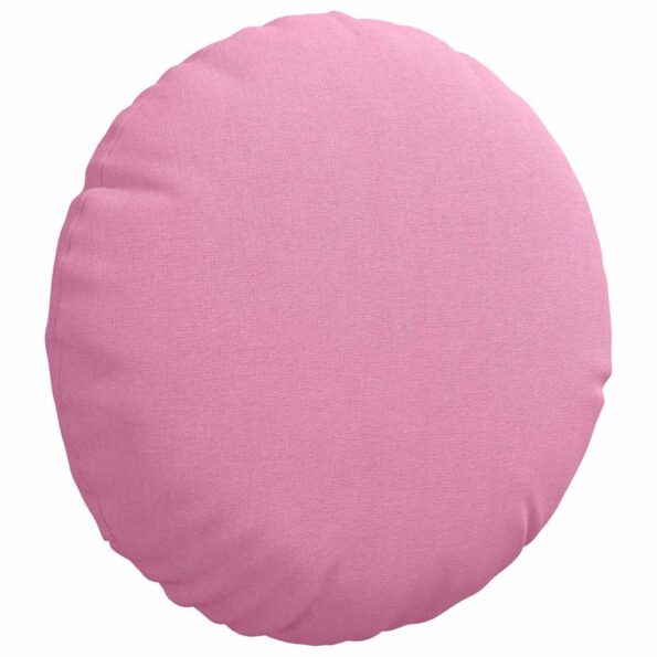 vidaXL Vankúše na sedenie 2 pcs Ružová Ø30 x 13 cm látka – Obrázok 5