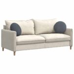 vidaXL Vankúše na sedenie 2 pcs Tmavo šedá Ø 40 x 13 cm Zamat – Obrázok 3