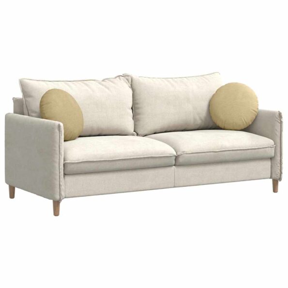 vidaXL Vankúše na sedenie 2 pcs Šedá zelená Ø 40 cm Kordúrová tkanina – Obrázok 3