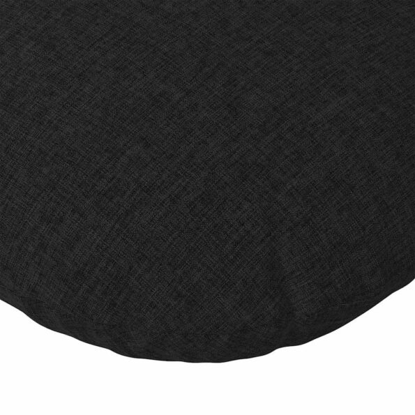 vidaXL Vankúše na sedenie 2 pcs Čierna Ø60 x 21 cm látka – Obrázok 7