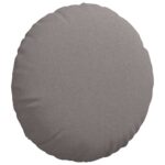 vidaXL Vankúše na sedenie 2 pcs Sivohnedá Ø60 x 21 cm látka – Obrázok 5