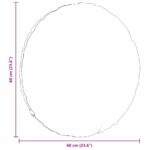 vidaXL Vankúše na sedenie 2 pcs Sivohnedá Ø60 x 21 cm látka – Obrázok 9