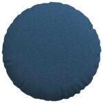 vidaXL Vankúše na sedenie 2 pcs Modrá Ø60 x 21 cm látka – Obrázok 6